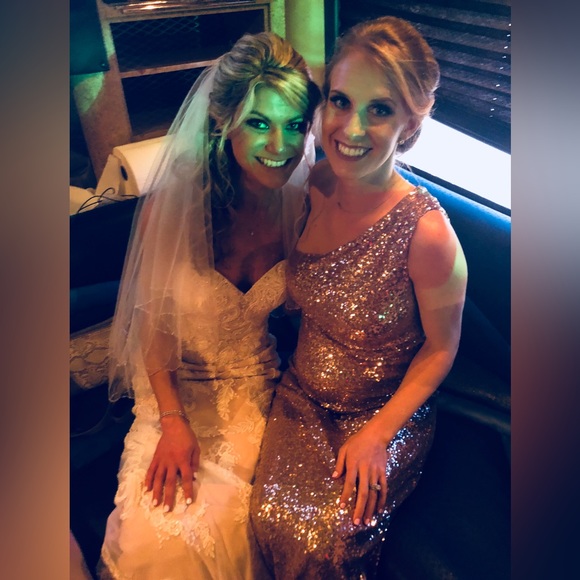 Christina Wu rose gold bridesmaid dress - Picture 7 of 7